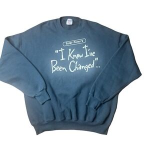 Vintage 90s Tyler Perry "I Know I've Been Changed" Sweatshirt 2X RARE Theater